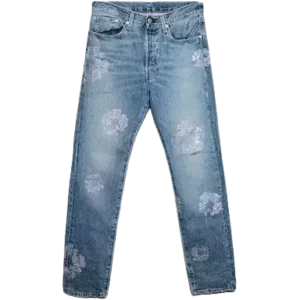 Denim Tears Bust Down Tears 501 Jeans Light Wash