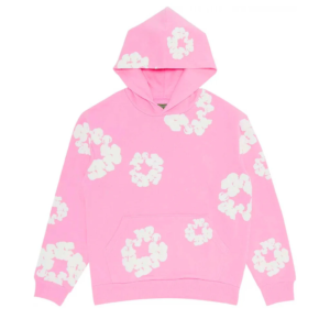 Denim Tears Pink Cotton Wreath Hoodie