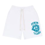 Denim Tears University Sweat Shorts White