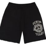 Denim Tears University Sweat Shorts Black