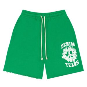 Denim Tears University Sweat Shorts Green