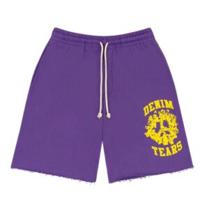 Denim Tears University Sweat Shorts Purple