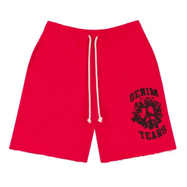 Denim Tears University Sweat Shorts Red