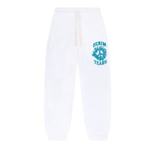 Denim Tears University Sweatpants White