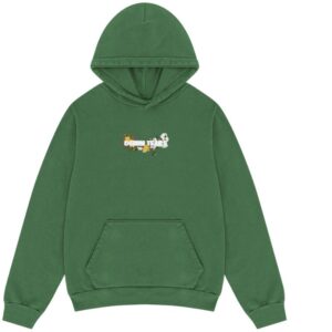 DENIM TEARS Embroidered Logo Hoodie Green