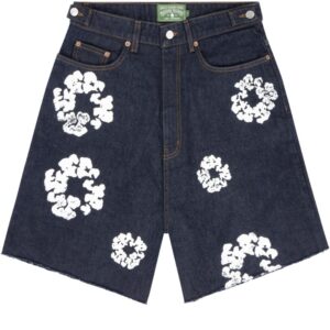 Denim Tears The Cotton Wreath Jean Short Blue