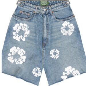 Denim Tears The Cotton Wreath Jean Short Blue