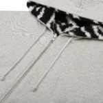 Denim Tears Zebra Shearling Lined Reversible Zip Hoodie